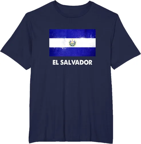 Vista 54 de Camiseta de la bandera de El Salvador Camiseta salvadoreña