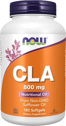 Vista 9 de NOW Supplements, CLA (ácido linoleico conjugado) 800 mg, aceite nutricional, 90 cápsulas blandas