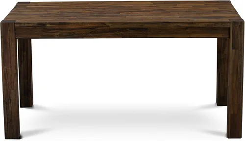 Vista 6 de East West Furniture CN6-07-T Celina - Mesa de comedor rectangular rústica de granja, 36 x 60 pulgadas, jacobea