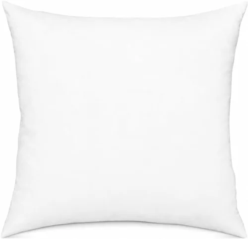 Vista 7 de Fennco Styles Relleno de almohada de fibra de poliéster 100%, color blanco (rectangular 11"x15")