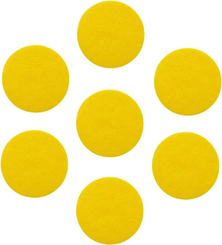 Vista 19 de tBesme Círculos de fieltro adhesivos negros; círculos adhesivos de fieltro negro para bricolaje y costura artesanal, 1 pulgada, paquete de 100