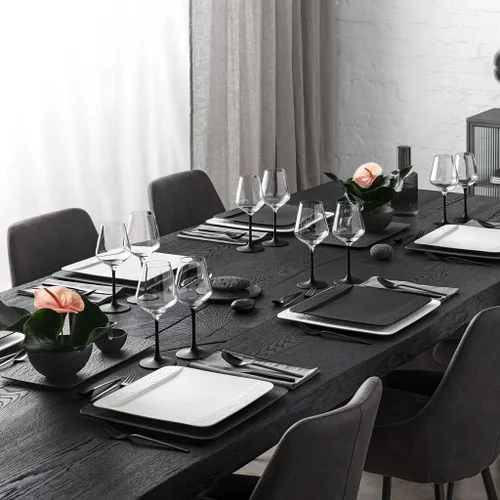 Vista 6 de Villeroy & Boch Manufacture Rock Square Plato llano de porcelana