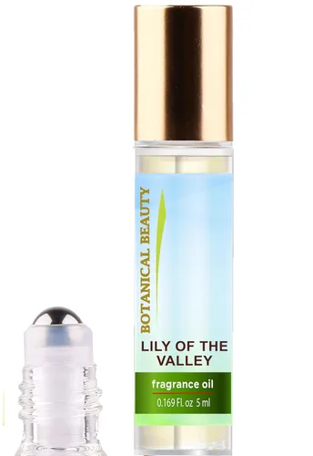 Vista 2 de Botanical Beauty Aceite de fragancia Ambar Romance, roll-on de 0.169 onzas líquidas (0.2 fl oz), sin alcohol, de larga duración