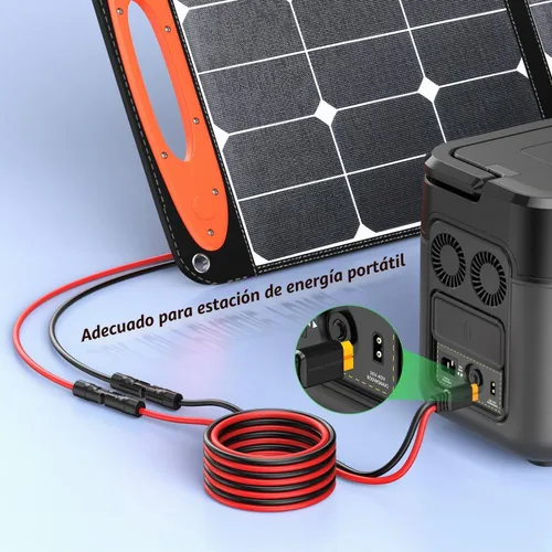 Vista 8 de Bateria Power Cable de extensión de carga solar a XT60 10AWG 2 pies conector solar a XT60 Cable adaptador para panel solar a batería LiFePO4 RV
