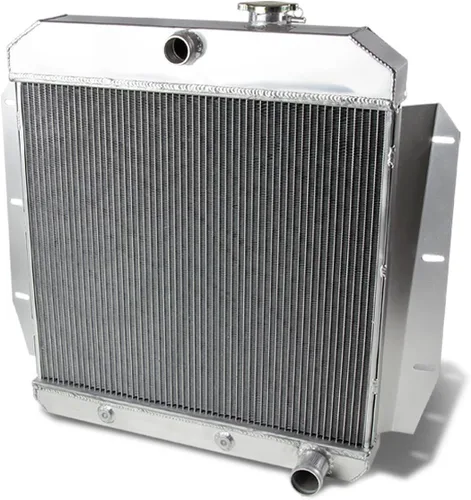 Vista 10 de DNA Motoring RA-CHEVYT47-3 - Radiador de aluminio completo de 3 filas compatible con modelos 47-54 Pickup/Suburban L6, 19.75 x 20.75 x 2.25