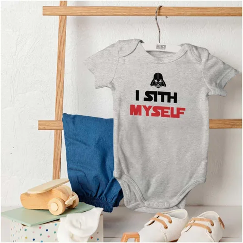 Vista 4 de Brisco Brands Spaced Myself Dark Galaxy Nerd Baby Romper Niños o Niñas