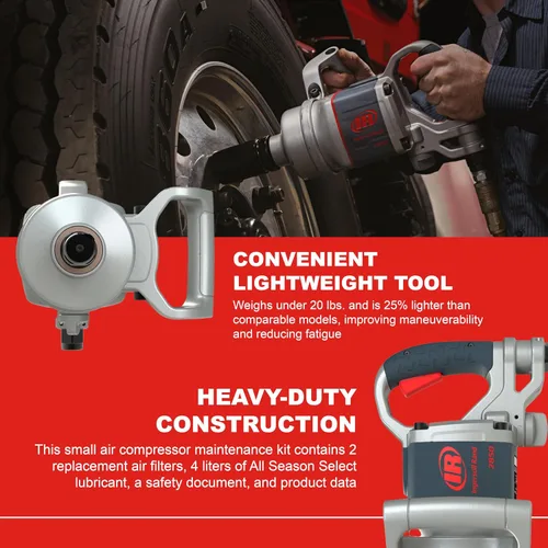 Vista 3 de Ingersoll Rand 2850MAX Llave de impacto neumática de 1 pulgada, par máximo de 2,100 ft-libras, mango D