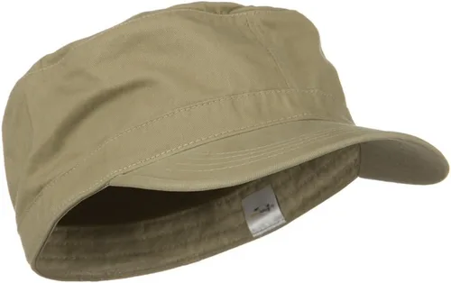 Vista 4 de e4Hats.com Gorra militar ajustada de algodón de gran