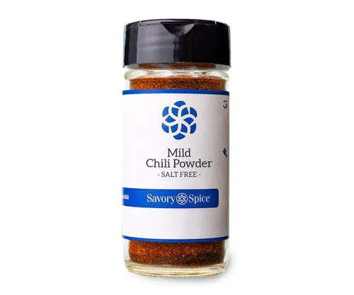Vista 3 de Savory Spice - Chile suave en polvo, condimento en polvo de chile molido sin sal Haz chile o frijoles horneados sin sal - Úselo como chili seco