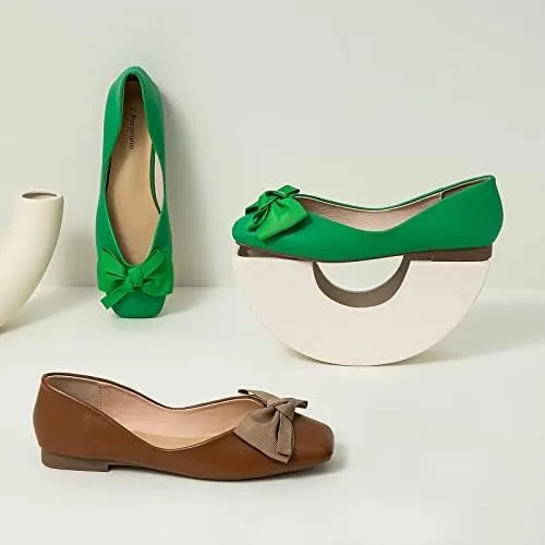 Vista 5 de C.Paravano Zapatos planos para mujer Zapatos de punta cuadrada para mujer Zapatos planos para mujer Zapatos planos de cuero para mujer Zapatos