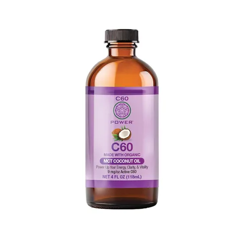 Vista 10 de C60 Power MCT - Aceite de coco orgánico de 2 onzas, 99.99% de fullerenos de carbono puro Levante la carga oxidativa, optimice la función