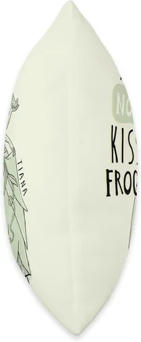 Vista 2 de Disney Princess Tiana I Do Not Kiss Frogs - Almohada de 15.7 x 15.7 in, multicolor