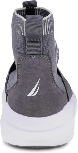 Vista 3 de Nautica Zapatos deportivos Silas de caña alta para niños con soporte mejorado para el tobillo, disponibles en tallas para niños grandes, niños