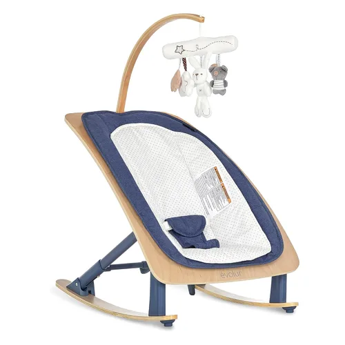 Vista 11 de Evolur Tory - Mecedora y silla 2 en 1, color negro