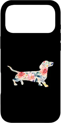 Vista 21 de Funda para perro salchicha floral para iPhone 12 mini