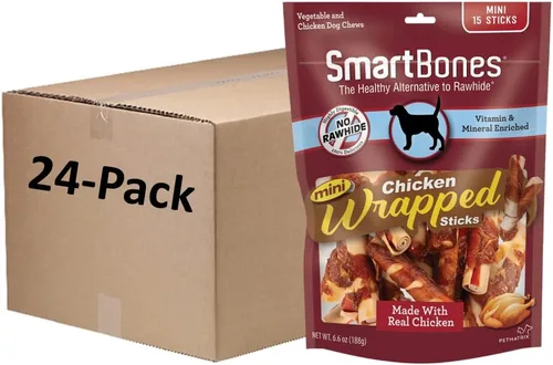 Vista 16 de SmartBones SmartStick envuelto con pollo real, 1 unidad (paquete de 8)