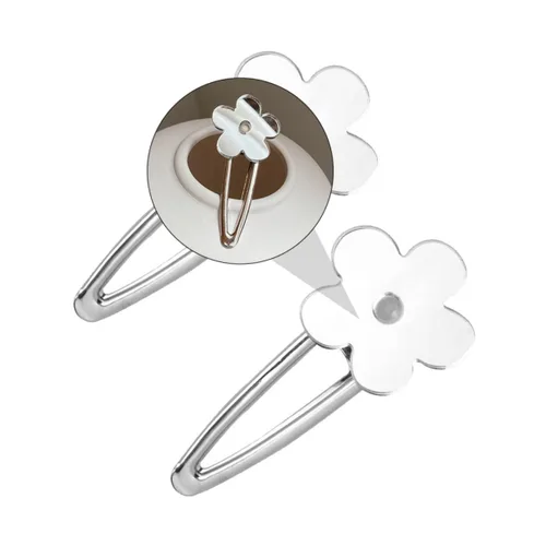 Vista 5 de Mikinona 2 pinzas para el cabello con diseño de billetes de moda para niñas, accesorios versátiles para tocado para el cabello