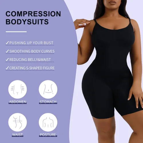Vista 4 de Body para mujer Tanga esculpida sin costuras, moldeadora de cuerpo, faja moldeadora para mujer, control de abdomen, tanga