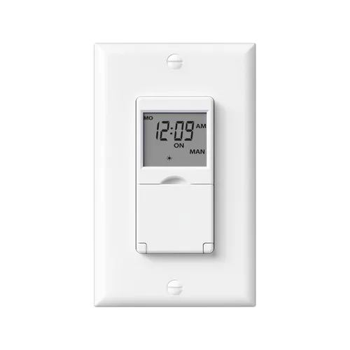 Vista 12 de BN-LINK Interruptor Temporizador Programable de Pared de 7 Días para Luces, Interruptor de Luz Digital Temporizador para Interiores, Polo Simple y 3