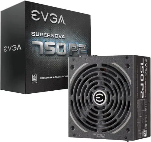 Vista 11 de EVGA Supernova 1200 P2 80+ Platinum, 1200W Modo ECO Totalmente Modular NVIDIA SLI y Crossfire Ready, 10 años de garantía, Fuente de alimentación