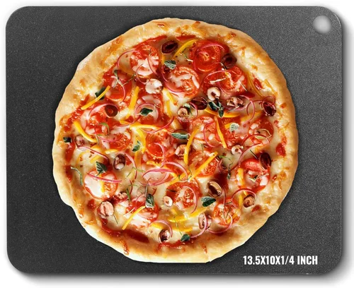 Vista 10 de VEVOR Piedra para Pizza, Piedra Redonda para Pizza de 15 pulgadas, Piedra para Hornear de Cordierita Grande de 0.67 pulgadas con Pala de Metal