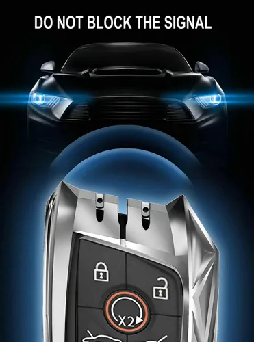 Vista 9 de para Corvette C8 Funda para Llavero Cubierta para Llavero Inteligente Soporte 2020 2021 2022 (JC8-Plata)