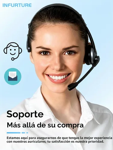 Vista 9 de INFURTURE Auriculares Over Ear con Cancelación Activa de Ruido, Auriculares Bluetooth Inalámbricos H1, Auriculares de Graves Profundos, Baja
