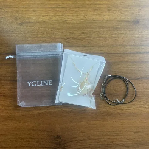 Vista 7 de YGLINE Collar de cristal curativo con piedra natural para mujer