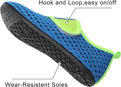 Vista 4 de Centipede Demon Zapatos de agua para niños y niñas, secado rápido, calcetines acuáticos para deportes, playa, natación, surf