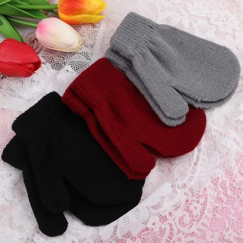 Vista 7 de Cooraby 12 pares de guantes de invierno unisex de punto para bebé