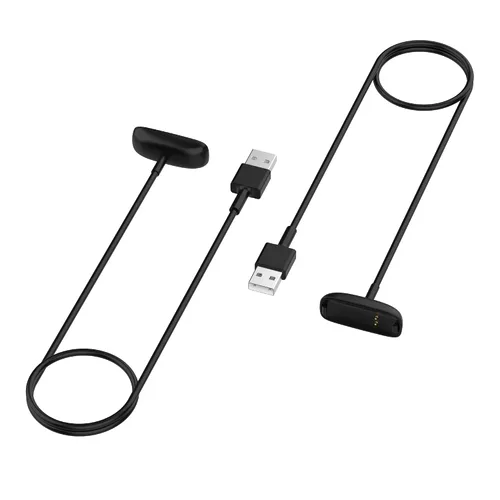 Vista 9 de FitTurn Compatible con Fitbit Inspire 2 y HR Cargador USB Cable de carga 11.8 in y 39.4 in Negro
