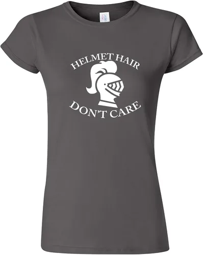 Vista 7 de Knight Helmet Hair Don't Care Camiseta de mujer para The Dane in Shining Armor