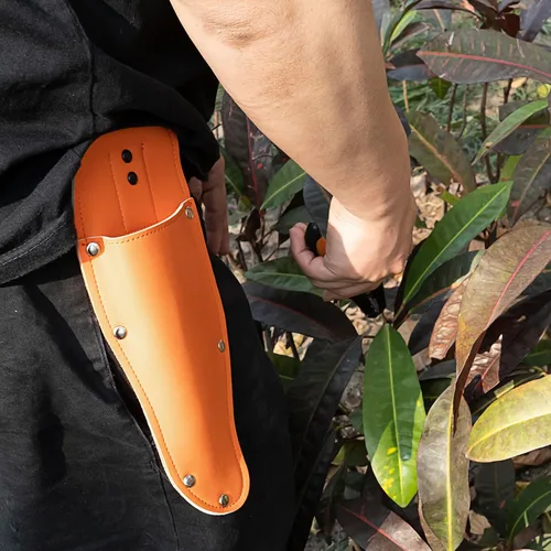 Vista 5 de Black Pruning Shear Bag, Gardening Pruner Shears, Sheath Pruner, Sheath Protective Case, Pruning Shear Tool Belt Holder 9.84 x 3.93 x 0.74 inches