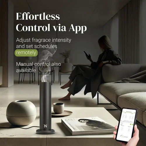 Vista 7 de Dynamo - Difusor de aroma para hotel, difusor de aceite esencial de aire frío para el hogar y habitaciones grandes de hasta 1000 pies cuadrados