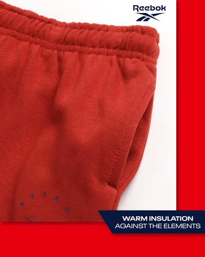 Vista 4 de Reebok Pantalones deportivos para niños, paquete de 2 pantalones deportivos de forro polar de rendimiento con bolsillos para correr y entrenar