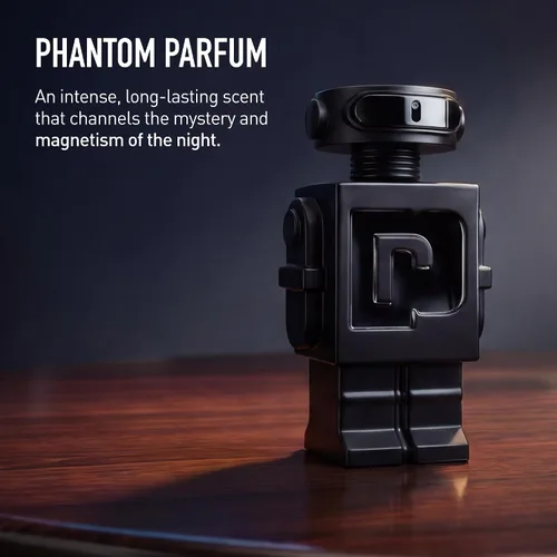 Vista 5 de Rabanne Phantom Parfum para hombres – Perfume aromático de ámbar amaderado con lavanda, vainilla y vetiver – Spray de fragancia recargable de larga