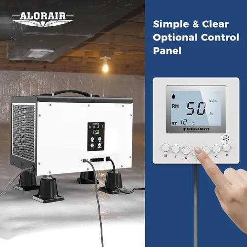 Vista 4 de ALORAIR Deshumidificador de 120 pintas Crawlspace con bomba, Sentinel HD55P Negro