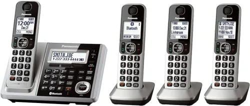 Vista 2 de Panasonic KX-TGF374S Teléfono fijo DECT con 4 teléfonos (renovado)