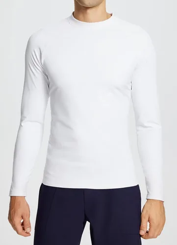 Vista 2 de BALEAF Camisa térmica de manga larga de forro polar para hombre, para entrenamiento en clima frío, camiseta para correr que absorbe la humedad