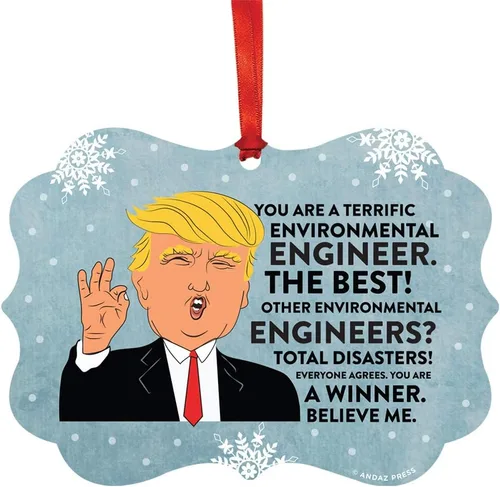 Vista 10 de Andaz Press Presidente Donald Trump Fancy Frame Recuerdo Adorno de Navidad Regalo de broma Ejecutivo de Cuenta, 1 paquete, Divertidas Ideas