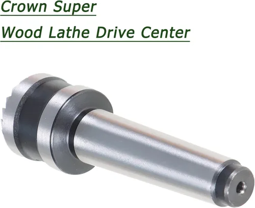 Vista 4 de 2MT con torno de 1 pulgada Centro de accionamiento de carpintería herramienta de torneado de carpintería, torno de madera Super Crown Drive Center