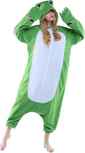 Vista 2 de CANASOUR Adult Halloween Onesie Pajamas Anime Unisex Cosplay One Piece Anime Cosplay Christmas Party Costume