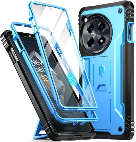 Vista 16 de Funda Poetic Revolution Compatible con OnePlus 12R 5G (2024), con protector de pantalla integrado, funciona con identificación por huellas
