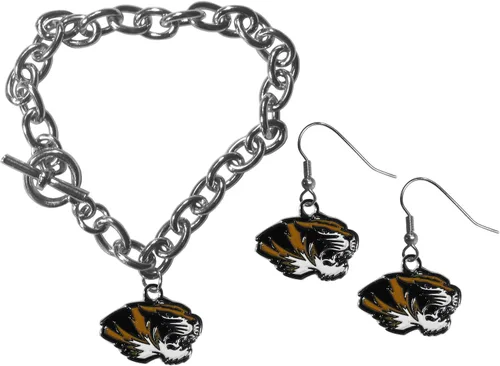 Vista 7 de Siskiyou Sports NCAA unisex-adult Chain Bracelet and Dangle Earring Set