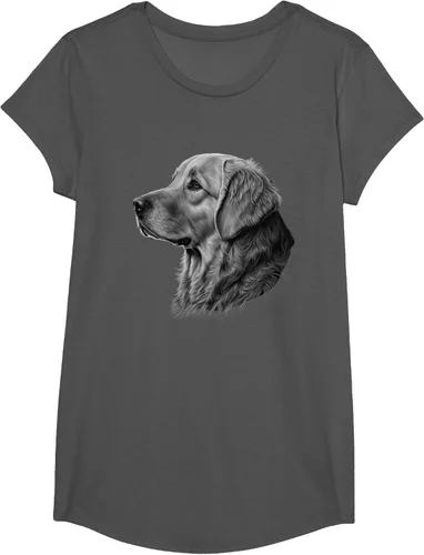 Vista 36 de Camiseta divertida Golden Retriever, Negro