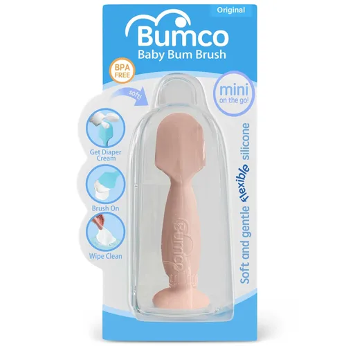 Vista 9 de Bumco Baby Bum Brush + mini espátula de crema para pañales, espátula de glúteos sin BPA, espátula suave para pañales, aplicador de crema de pañales