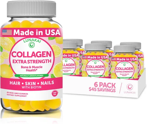 Vista 12 de Paquete de Gomitas de Colágeno y Vitamina D3 de Lunakai - Suplementos Antienvejecimiento sin OMG para Hombres y Mujeres - Gomitas de Soporte