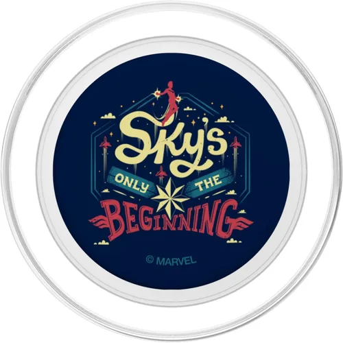 Vista 2 de Marvel Capitán Marvel Sky's Only The Beginning PopSockets MagSafe PopGrip para iPhone