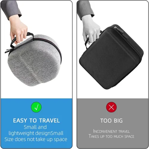 Vista 4 de dethinton Compatible con Oculus Quest2, funda de viaje compatible con Oculus Quest2 todo en uno VR auriculares y controladores, incluye múltiples