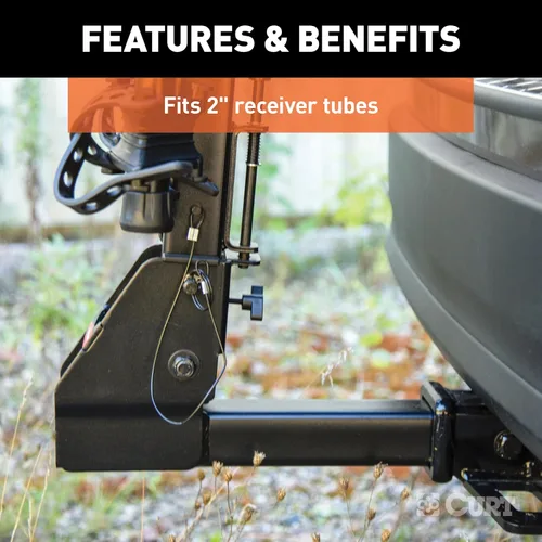 Vista 9 de CURT 18064 Premium - Soporte para enganche de remolque para bicicleta, se adapta al receptor de 2 pulgadas, 4 bicicletas